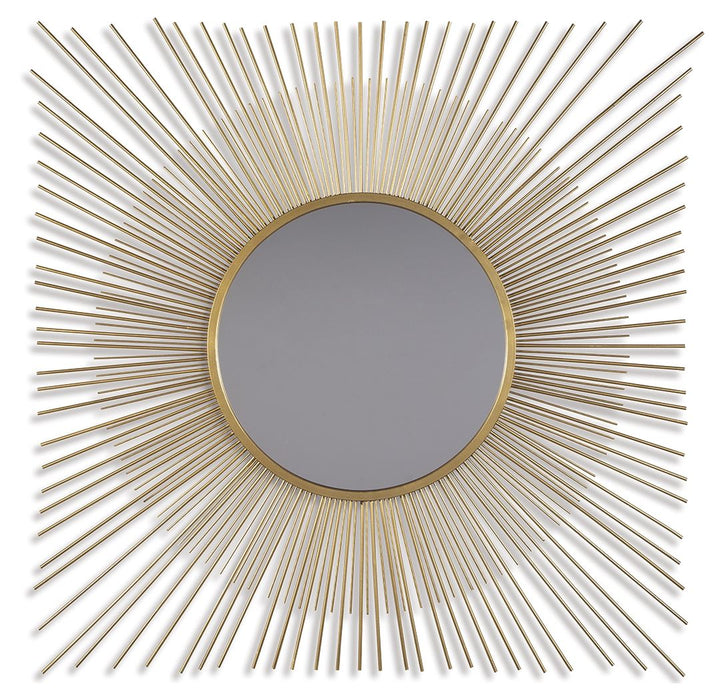 Elspeth - Accent Mirror - Gold Finish – Accent Mirrors by Signature Design by Ashley® at Furniture Wholesale Plus , Nashville furniture store