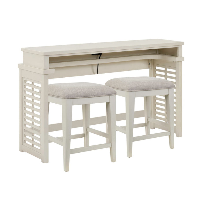 Berkley Square - 3 Piece Console Set - Linen & Khaki – 3 Piece Living Room Sets by Liberty Furniture at Furniture Wholesale Plus , Nashville furniture store