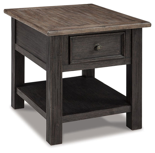 Tyler Creek - Rectangular End Table - Grayish Brown / Black – End Tables by Signature Design by Ashley® at Furniture Wholesale Plus , Nashville furniture store