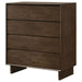 Glenwood - 4-Drawer Chest Of Drawers - Warm Brown – Accent Chests by Coaster Fine Furniture at Furniture Wholesale Plus , Nashville furniture store