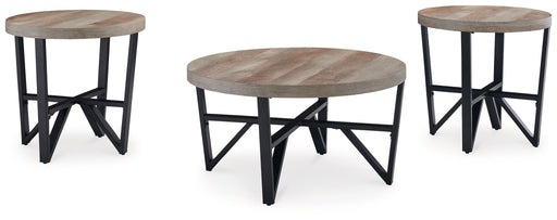 Deanlee - Occasional Table Set (Set of 3) - Grayish Brown / Black – Table Sets by Signature Design by Ashley® at Furniture Wholesale Plus , Nashville furniture store