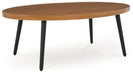 Horizon Hall - Cocktail Table - Two-tone Brown – Coffee Tables by Signature Design by Ashley® at Furniture Wholesale Plus , Nashville furniture store