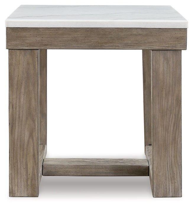 Loyaska - Square End Table - Brown / Ivory – End Tables by Signature Design by Ashley® at Furniture Wholesale Plus , Nashville furniture store