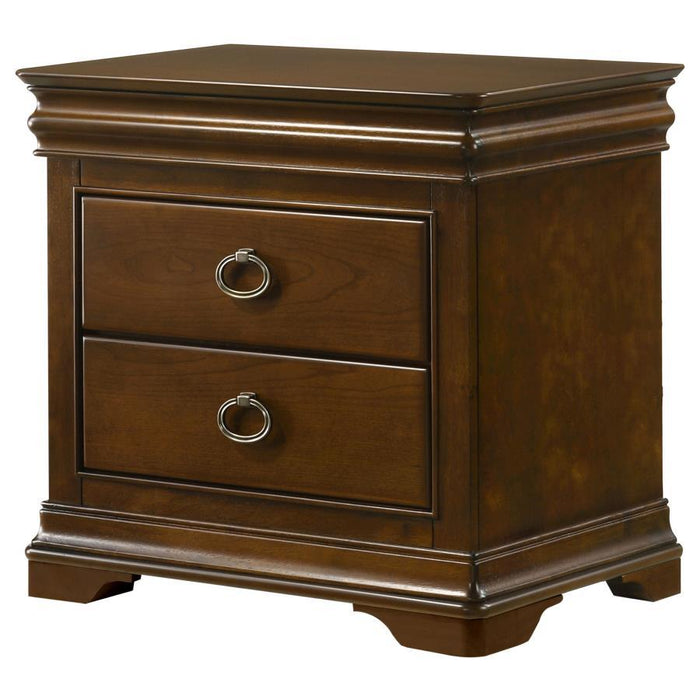 Garland - 3-Drawer Nightstand Bedside Table - Brown Cherry – Accent Nightstands by Coaster Fine Furniture at Furniture Wholesale Plus , Nashville furniture store