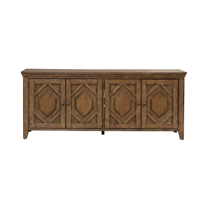 Carolina Park - 78" TV Console - Amber Brown – TV Stands by Liberty Furniture at Furniture Wholesale Plus , Nashville furniture store