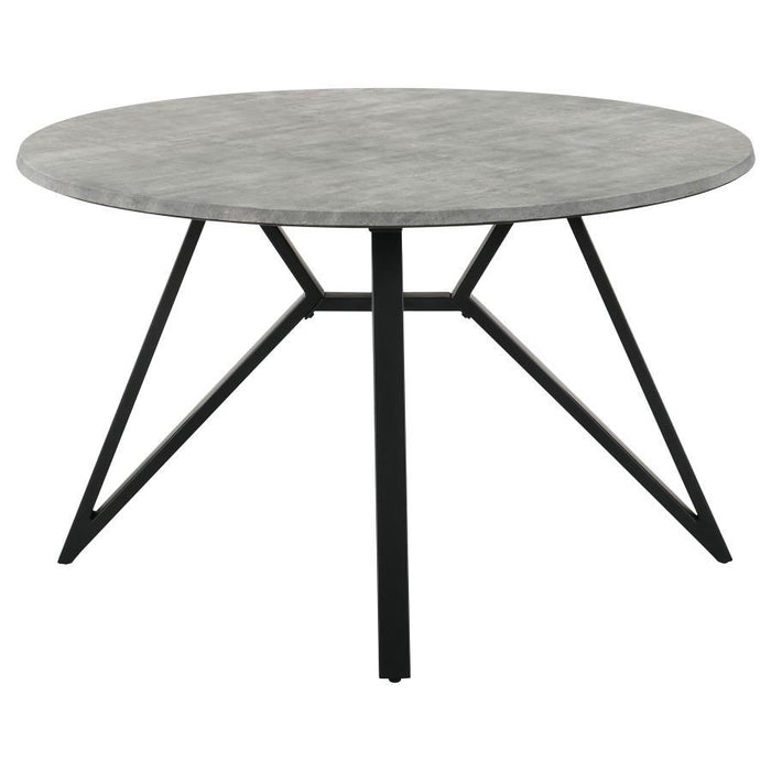 Neil - Round Smart Top Dining Table - Gunmetal – Dining Tables by CoasterEveryday at Furniture Wholesale Plus , Nashville furniture store