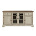Morgan Creek - Entertainment TV Stand - Antique White / Wirebrushed Tobacco Accents – TV Stands by Liberty Furniture at Furniture Wholesale Plus , Nashville furniture store