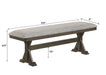 Lloyd - Bench - Brown / Gray - Premium Dining Benches from Crown Mark - Just $159! Shop now at Furniture Wholesale Plus  We are the best furniture store in Nashville, Hendersonville, Goodlettsville, Madison, Antioch, Mount Juliet, Lebanon, Gallatin, Springfield, Murfreesboro, Franklin, Brentwood
