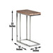Lucia - Chairside End Table - Brown – Chair Side Tables by Steve Silver Furniture at Furniture Wholesale Plus , Nashville furniture store
