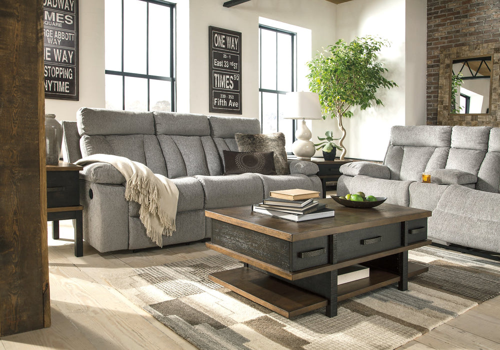 Mitchiner Reclining Sofa with Drop Down Table - Premium Sofa from Ashley Furniture - Just $832.92! Shop now at Furniture Wholesale Plus  We are the best furniture store in Nashville, Hendersonville, Goodlettsville, Madison, Antioch, Mount Juliet, Lebanon, Gallatin, Springfield, Murfreesboro, Franklin, Brentwood