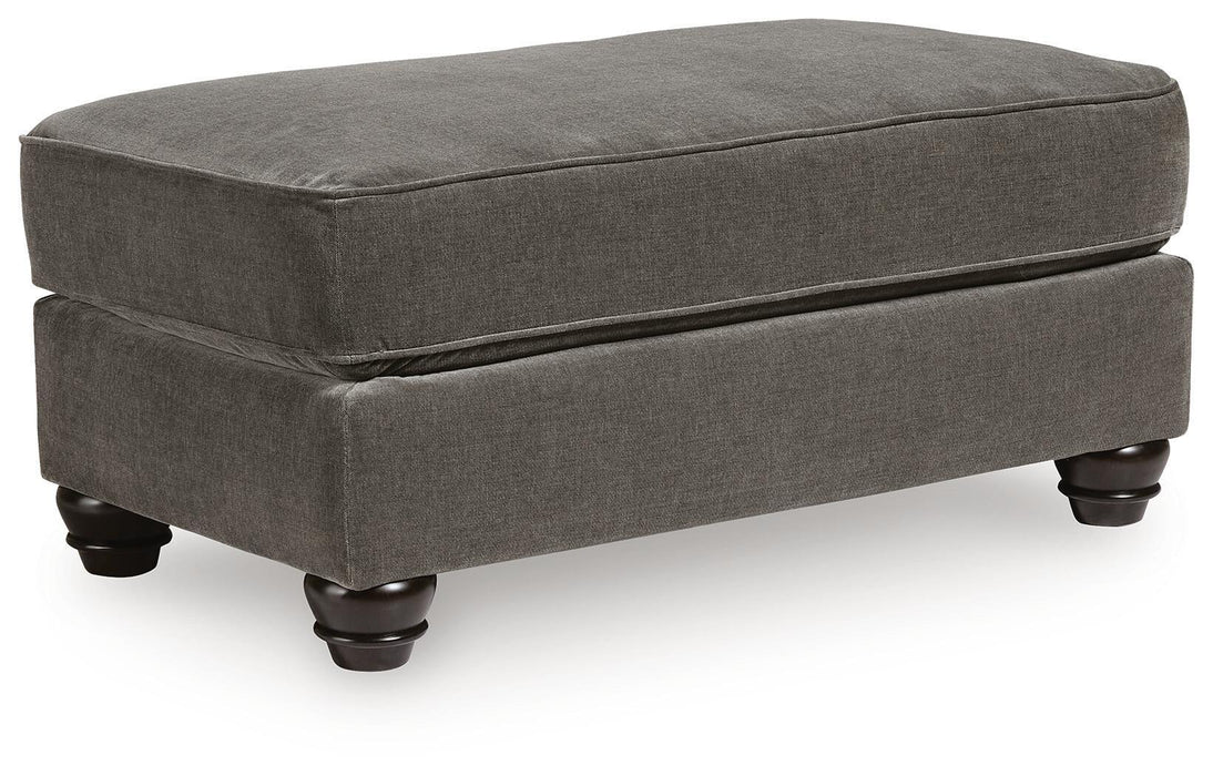 Tallow Creek - Ottoman - Shadow – Upholstered Ottomans by Signature Design by Ashley® at Furniture Wholesale Plus , Nashville furniture store