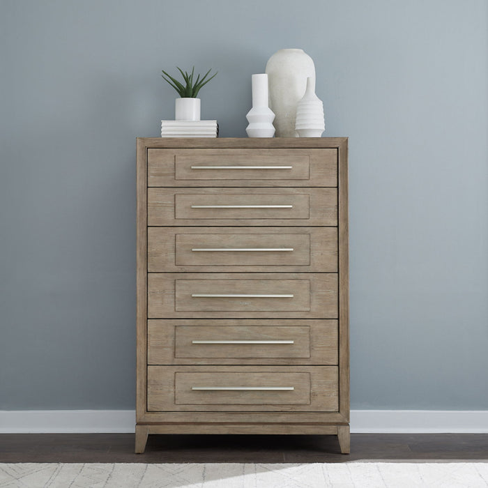 Brentwood - 6 Drawer Chest - Sandstone – Accent Chests by Liberty Furniture at Furniture Wholesale Plus , Nashville furniture store