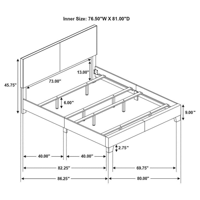 Dorian - Upholstered Panel Bed – Upholstered Beds by CoasterEveryday at Furniture Wholesale Plus , Nashville furniture store