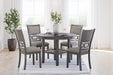 Wrenning - Dining Room Table Set (Set of 5) - Gray – 5 Piece Dining Room Sets by Signature Design by Ashley® at Furniture Wholesale Plus , Nashville furniture store