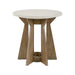 Berkley Square - Round End Table - Linen & Khaki – End Tables by Liberty Furniture at Furniture Wholesale Plus , Nashville furniture store