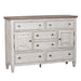Heartland - 2 Door 6 Drawer Chesser - Antique White / Tobacco Tops – Dressers by Liberty Furniture at Furniture Wholesale Plus , Nashville furniture store