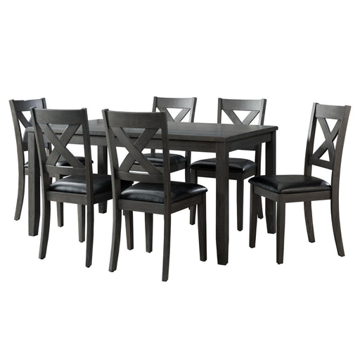 Alex - Dining Set – 7 Piece Dining Room Sets by Elements International at Furniture Wholesale Plus , Nashville furniture store