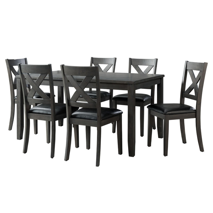 Alex - Dining Set – 7 Piece Dining Room Sets by Elements International at Furniture Wholesale Plus , Nashville furniture store