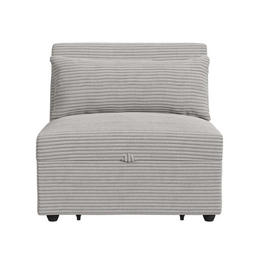 Pluto - Chair With Kidney Pillow, Klik Klak And Pop Up - Coronado Gray – Armless Chairs by Elements International at Furniture Wholesale Plus , Nashville furniture store