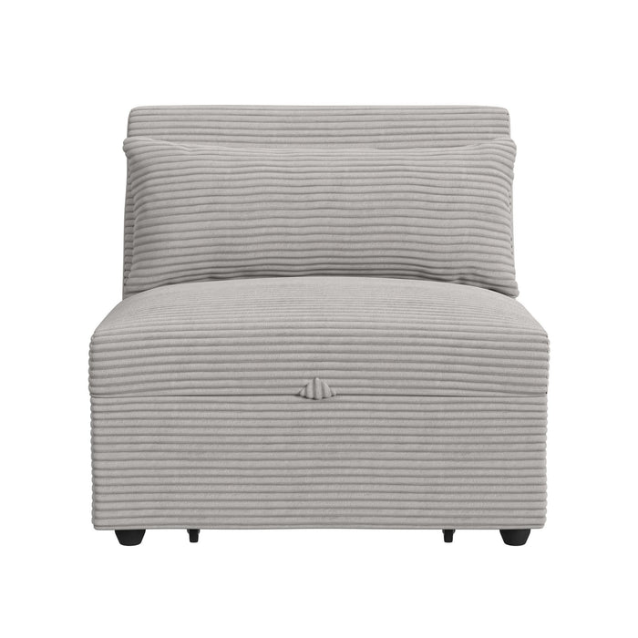 Pluto - Chair With Kidney Pillow, Klik Klak And Pop Up - Coronado Gray – Armless Chairs by Elements International at Furniture Wholesale Plus , Nashville furniture store