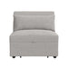 Pluto - Chair With Kidney Pillow, Klik Klak And Pop Up - Coronado Gray – Armless Chairs by Elements International at Furniture Wholesale Plus , Nashville furniture store