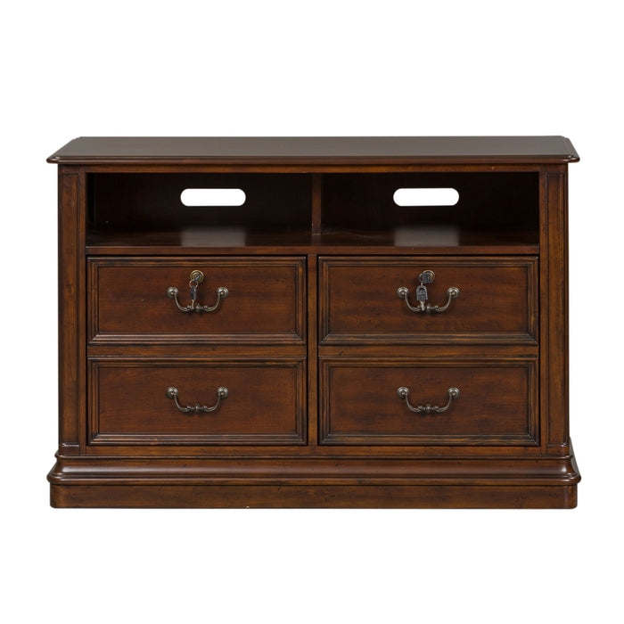 Brayton Manor - Jr Executive Media Lateral File - Cognac – Filing Cabinets by Liberty Furniture at Furniture Wholesale Plus , Nashville furniture store