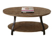 Denise - Oval Cocktail Table - Brown – Cocktail Tables by Steve Silver Furniture at Furniture Wholesale Plus , Nashville furniture store