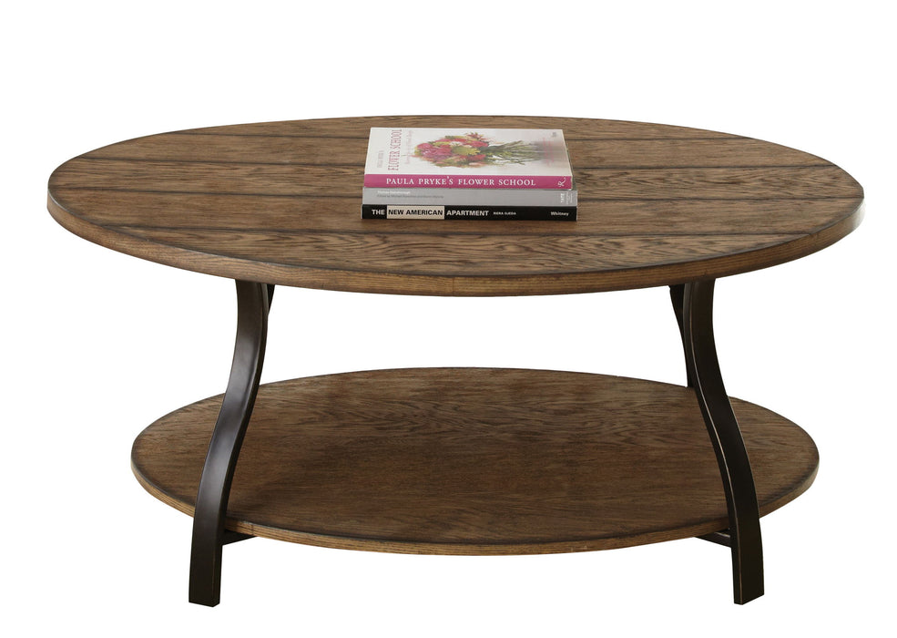 Denise - Oval Cocktail Table - Brown – Cocktail Tables by Steve Silver Furniture at Furniture Wholesale Plus , Nashville furniture store