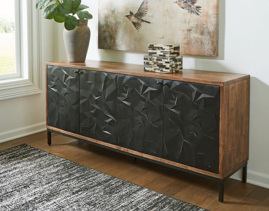 Dorannby - Accent Cabinet - Black / Brown – Accent Cabinets by Signature Design by Ashley® at Furniture Wholesale Plus , Nashville furniture store