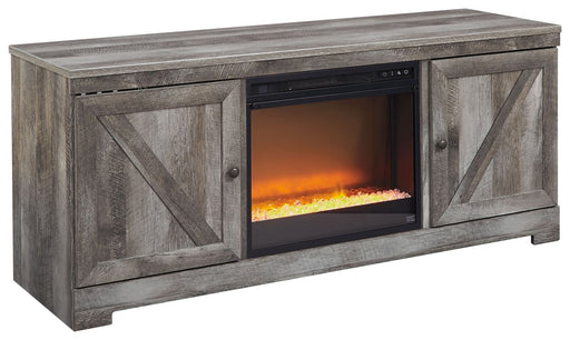 Wynnlow - Entertainment Center - TV Stand With Glass/Stone Fireplace Insert - Gray – Entertainment Centers by Signature Design by Ashley® at Furniture Wholesale Plus , Nashville furniture store