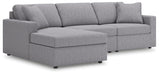 Modmax - L-Shaped Sectional - Granite – Stationary Sectionals by Signature Design by Ashley® at Furniture Wholesale Plus , Nashville furniture store