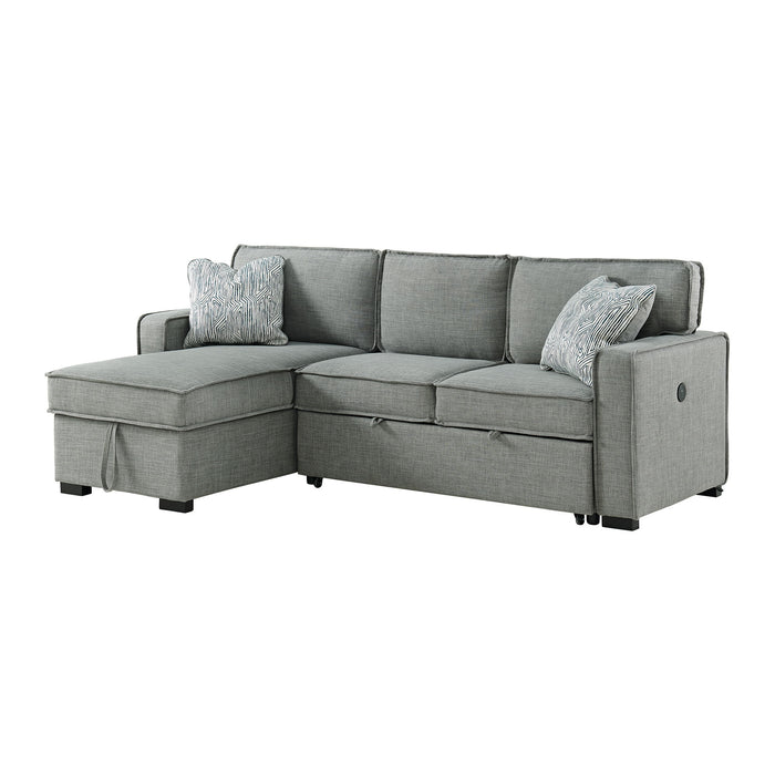 Caracas - Sectional Sleeper Chofa With Pull Bed, Drop Table & USB – Sleeper Sectionals by Elements International at Furniture Wholesale Plus , Nashville furniture store