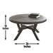 Alamo - Round Cocktail Table - Gray – Cocktail Tables by Steve Silver Furniture at Furniture Wholesale Plus , Nashville furniture store