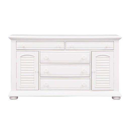 Summer House - 2 Door 5 Drawer Dresser - Oyster White – Dressers by Liberty Furniture at Furniture Wholesale Plus , Nashville furniture store