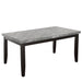 Napoli - Gray Marble Top Dining Table - Dark Gray – Dining Tables by Steve Silver Furniture at Furniture Wholesale Plus , Nashville furniture store