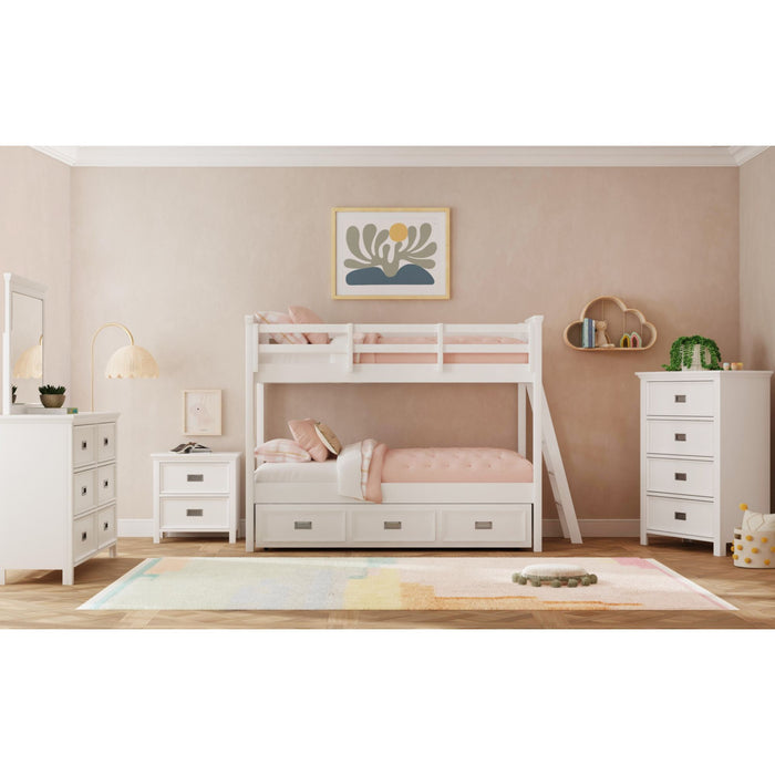 Hampton Kids - Bunk With Ladder And Trundle – Bunk Beds by Elements International at Furniture Wholesale Plus , Nashville furniture store