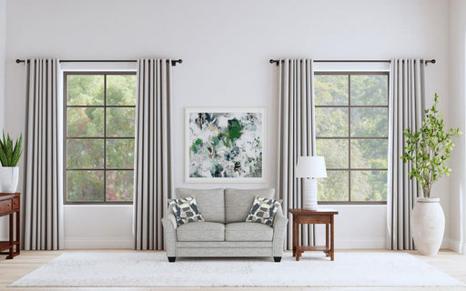 Tomkins - Boucle Upholstered Loveseat - Light Gray – Stationary Loveseats by Coaster Fine Furniture at Furniture Wholesale Plus , Nashville furniture store