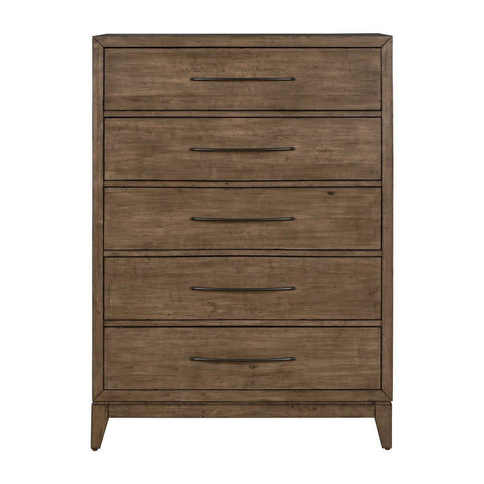 Shaker Lakes - 5 Drawer Chest - Harvest Brown – Accent Chests by Liberty Furniture at Furniture Wholesale Plus , Nashville furniture store