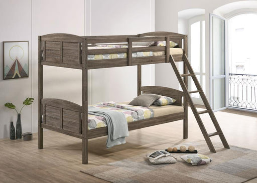 Flynn - Wood Bunk Bed With Mattress – Bunk Beds by Coaster Fine Furniture at Furniture Wholesale Plus , Nashville furniture store