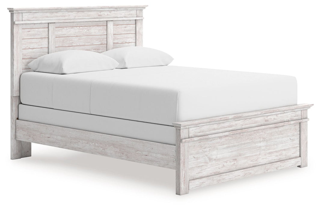 Makidern - Queen Panel Bed - Whitewash – Panel Beds by Signature Design by Ashley® at Furniture Wholesale Plus , Nashville furniture store