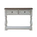 Magnolia Manor - Hall Console Bottom With Shelf For Display & Storage - Antique White – Console Tables by Liberty Furniture at Furniture Wholesale Plus , Nashville furniture store