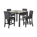 Dalia - 5 Piece Square Counter Set - Black – 5 Piece Dining Room Sets by Elements International at Furniture Wholesale Plus , Nashville furniture store