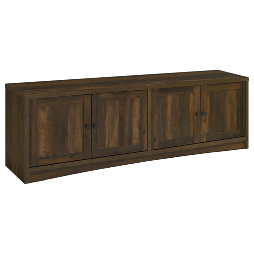 Laughlin - 4 Door Engineered Wood TV Stand - Dark Pine - Premium TV Stands from CoasterEveryday - Just $439! Shop now at Furniture Wholesale Plus  We are the best furniture store in Nashville, Hendersonville, Goodlettsville, Madison, Antioch, Mount Juliet, Lebanon, Gallatin, Springfield, Murfreesboro, Franklin, Brentwood