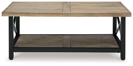 Bristenfort - Rectangular Cocktail Table - Brown / Black – Cocktail Tables by Signature Design by Ashley® at Furniture Wholesale Plus , Nashville furniture store