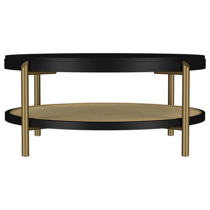 Arini - Round Coffee Table With Storage Shelf – Coffee Tables by Coaster Fine Furniture at Furniture Wholesale Plus , Nashville furniture store