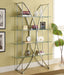 Larson - 4-Shelf Glass Bookshelf - Chrome - Premium Standard Bookcases from CoasterEssence - Just $409! Shop now at Furniture Wholesale Plus  We are the best furniture store in Nashville, Hendersonville, Goodlettsville, Madison, Antioch, Mount Juliet, Lebanon, Gallatin, Springfield, Murfreesboro, Franklin, Brentwood