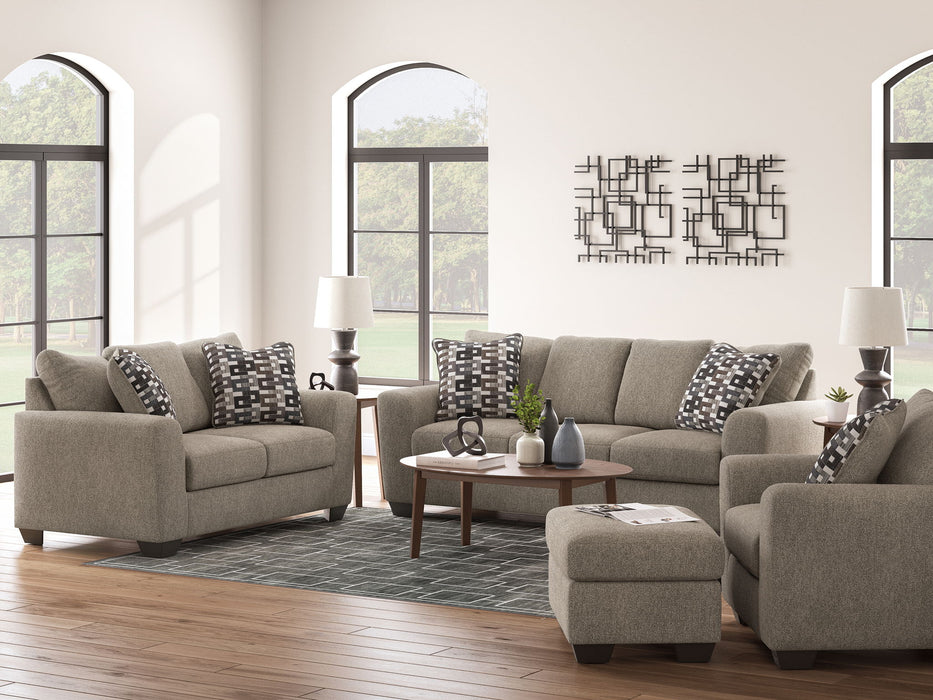 Triston-Peaks - Living Room Set – Stationary Chair & Ottoman by Benchcraft® at Furniture Wholesale Plus , Nashville furniture store