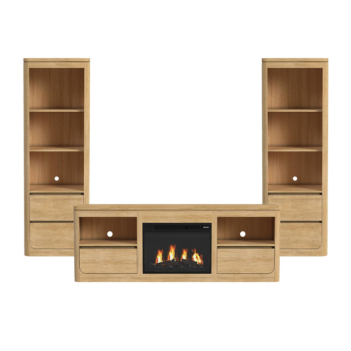 Rosalie - 4 Piece Entertainment Unit With 71" TV Console – Entertainment Centers by Elements International at Furniture Wholesale Plus , Nashville furniture store
