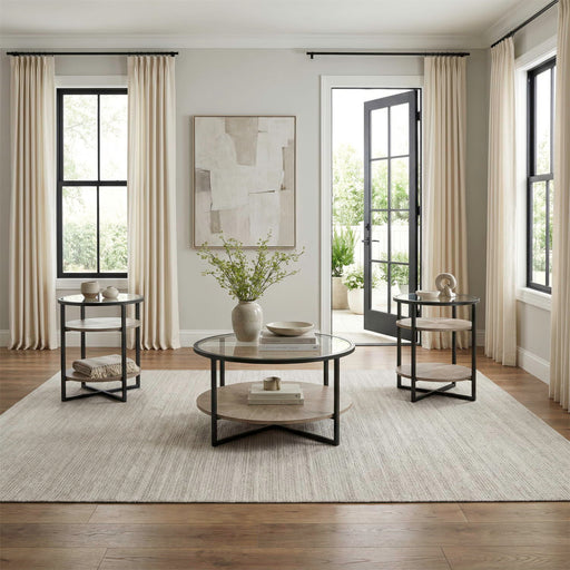 Paran Place - 3 Piece Table Set (Cocktail Table & 2 End Tables) - Natural – Table Sets by Liberty Furniture at Furniture Wholesale Plus , Nashville furniture store
