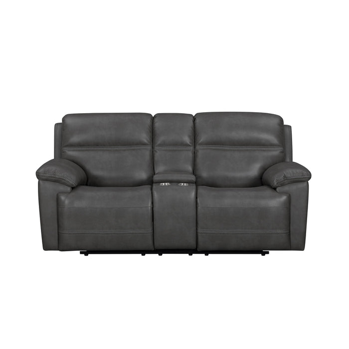 Camaro - Motion Loveseat With Console - Nugget Gray – Reclining Loveseats by Elements International at Furniture Wholesale Plus , Nashville furniture store